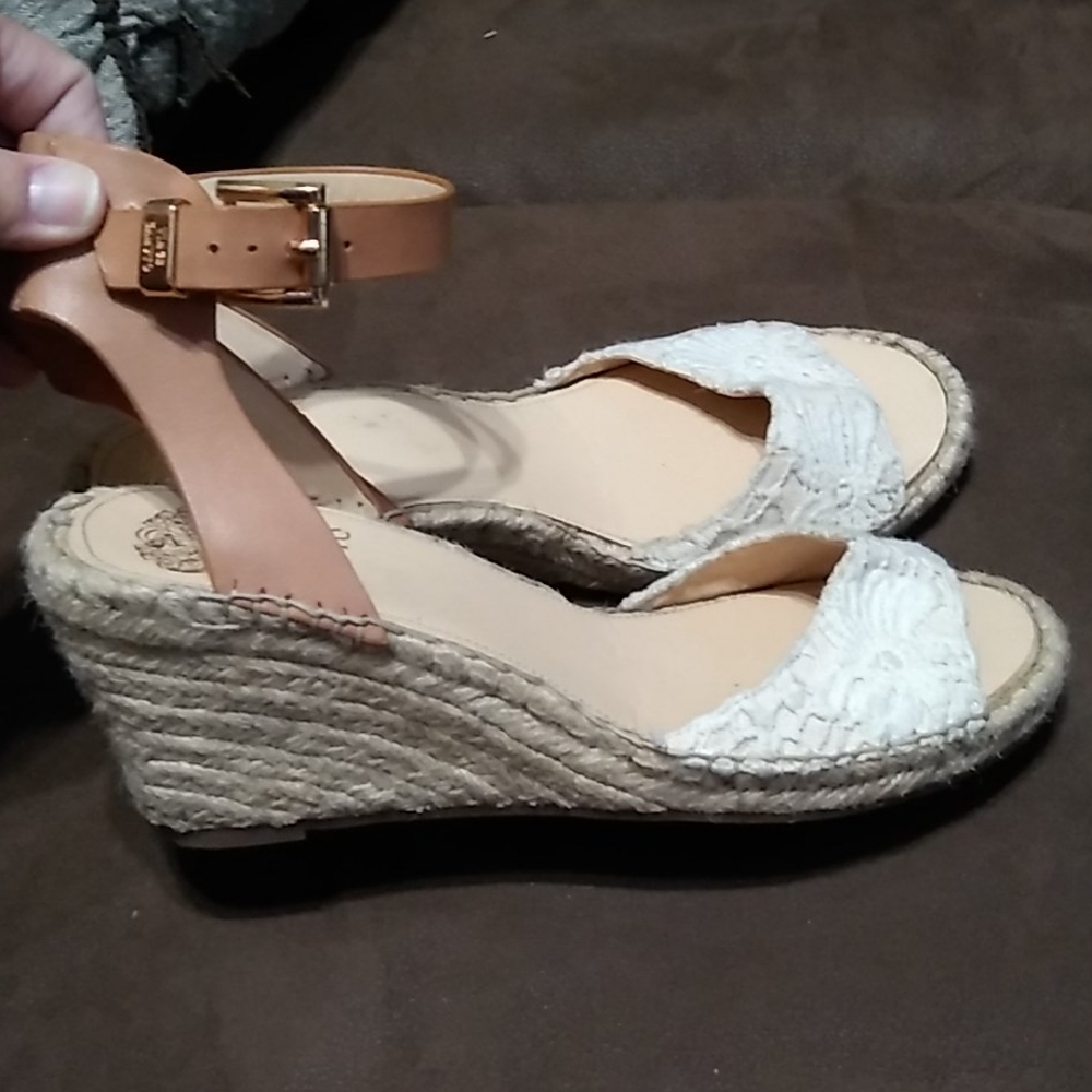 Vince Camuto adorable ankle strap wedge sandals